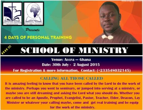 SCHOOL OF MINISTRY