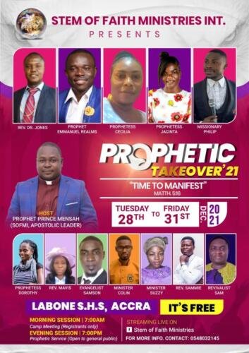 PROPHETIC TAKEOVER 2021